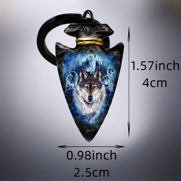 Wolf Key Ring - Picture 2 of 4